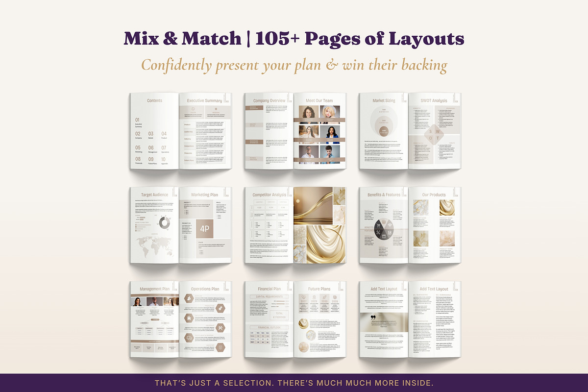 Business Plan Bundle 3 Design Packs, a Brochure Template by B2 Studio (Photo 9 of 18)