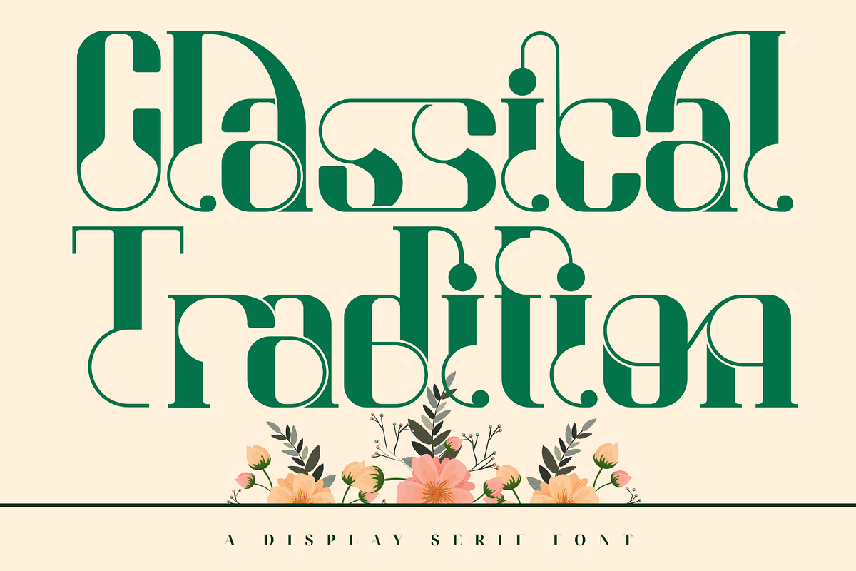 Classical Tradition - Geometric Font, a Serif Font by 177Studio (Photo 1 of 8)