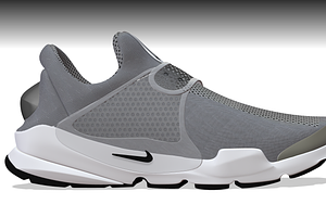 NIKE SOCK DART GREY Low-poly