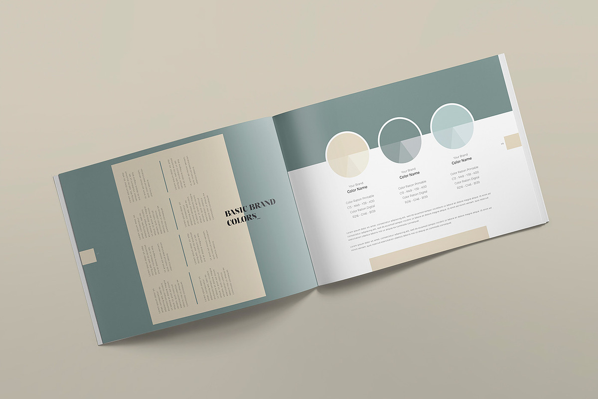 The Ocean - Brand Manual Template, a Brochure Template by ZippyPixels (Photo 10 of 16)