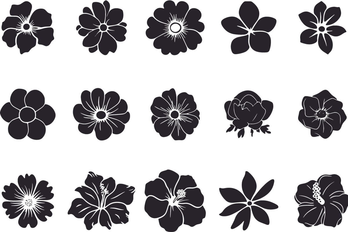Gardening Flower And Leaves Silhouet, an Object Graphic by DesignBTF (Photo 3 of 8)
