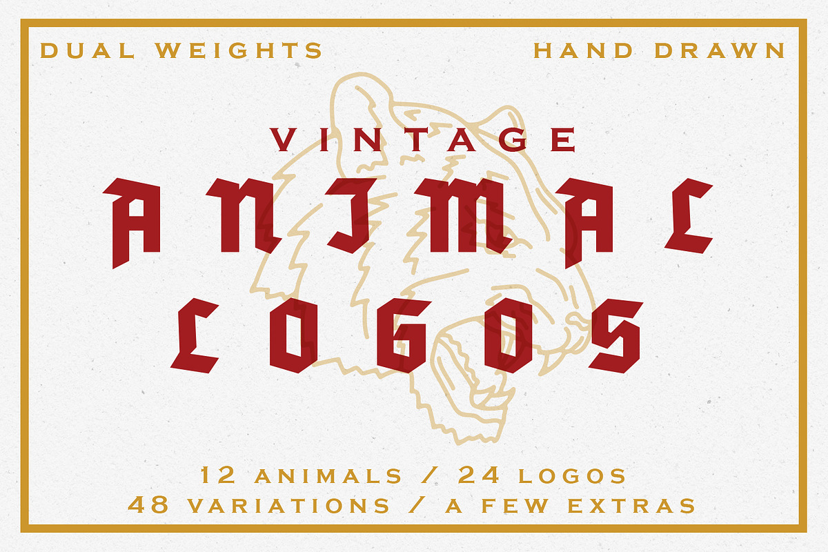 Vintage Animal Logos, an Animal Illustration by Justin Achammer (Photo 1 of 11)