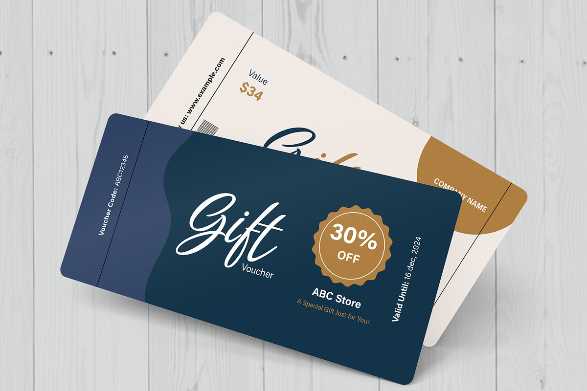 Gift Voucher Template, a Card Template by MightyDesign (Photo 3 of 6)