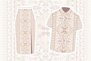 Cream Beige Geometric Ethnic Pattern, a Pattern Graphic by ThaiByGaew (Thumbnail 5 of 5)