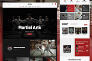 Martial Arts WordPress Theme, a WordPress Template by Nicdark Themes (Thumbnail 2 of 4)
