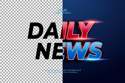 Text Effect Daily News, a Layer Style Add-On by Navy Graphic