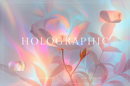 145 Holographic Backgrounds Bundle, a Texture Graphic by Trissa