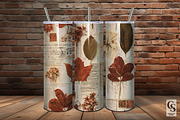 Fall Botanical Ephemera Backgrounds, a Pattern Graphic by Creative Store (Thumbnail 5 of 5)