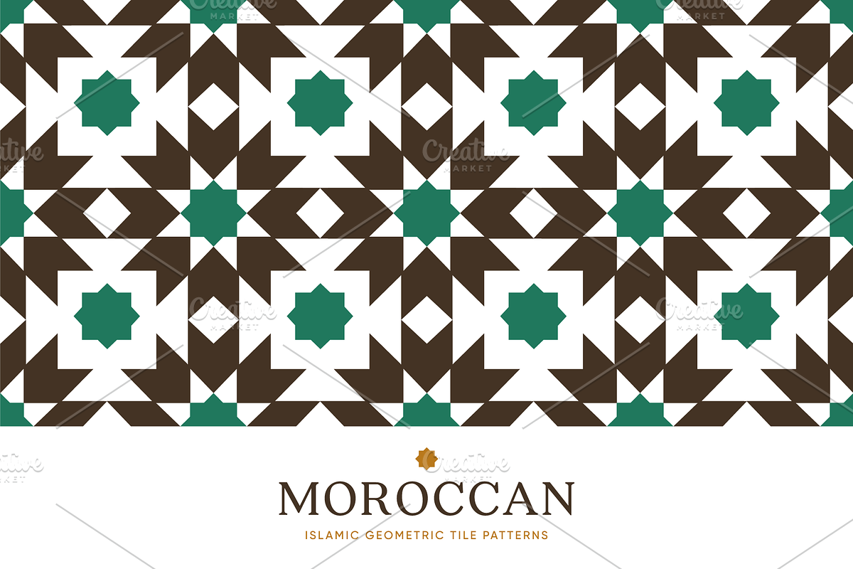 Moroccan Islamic Tile Patterns, a Pattern Graphic by Soufone (Photo 3 of 4)