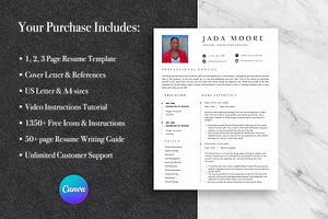 Simple Resume Template Pack Canva