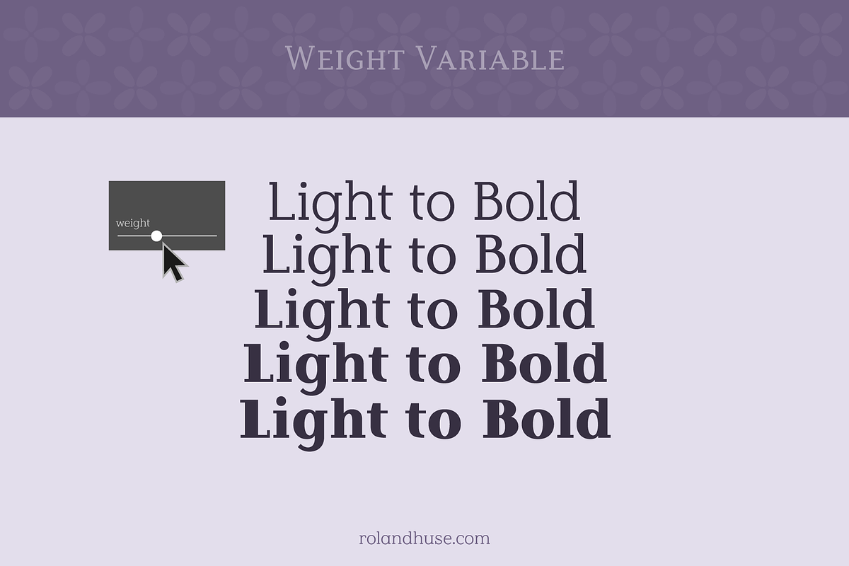 Lilac Block Weight Variable Serif, a Font by Roland Huse Design (Photo 6 of 6)