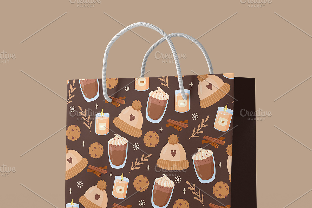 Winter holiday pattern, a Pattern Graphic by Elen_Art (Photo 3 of 3)