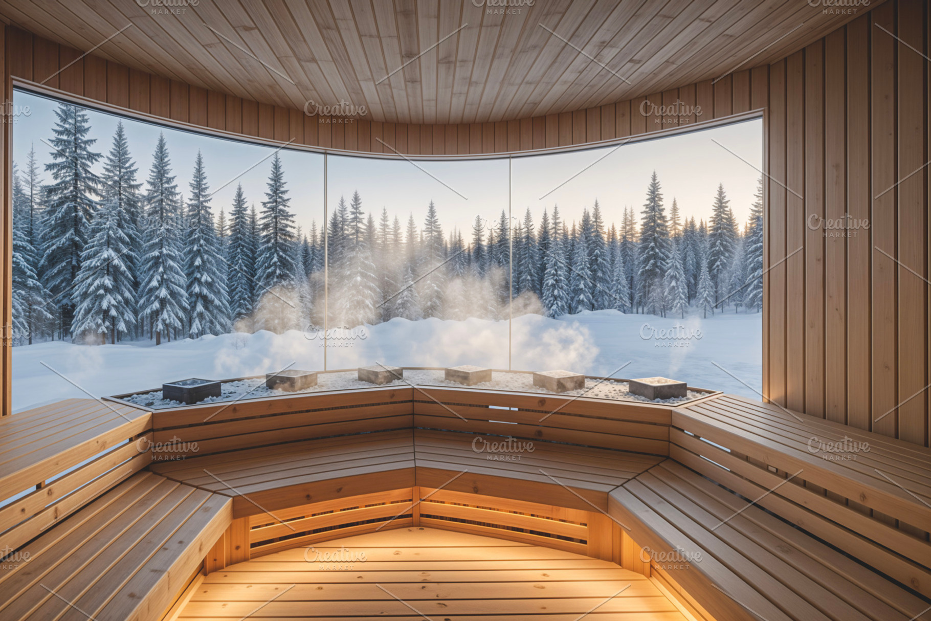 Luxury Scandinavian sauna, a Photo by rarrarorro