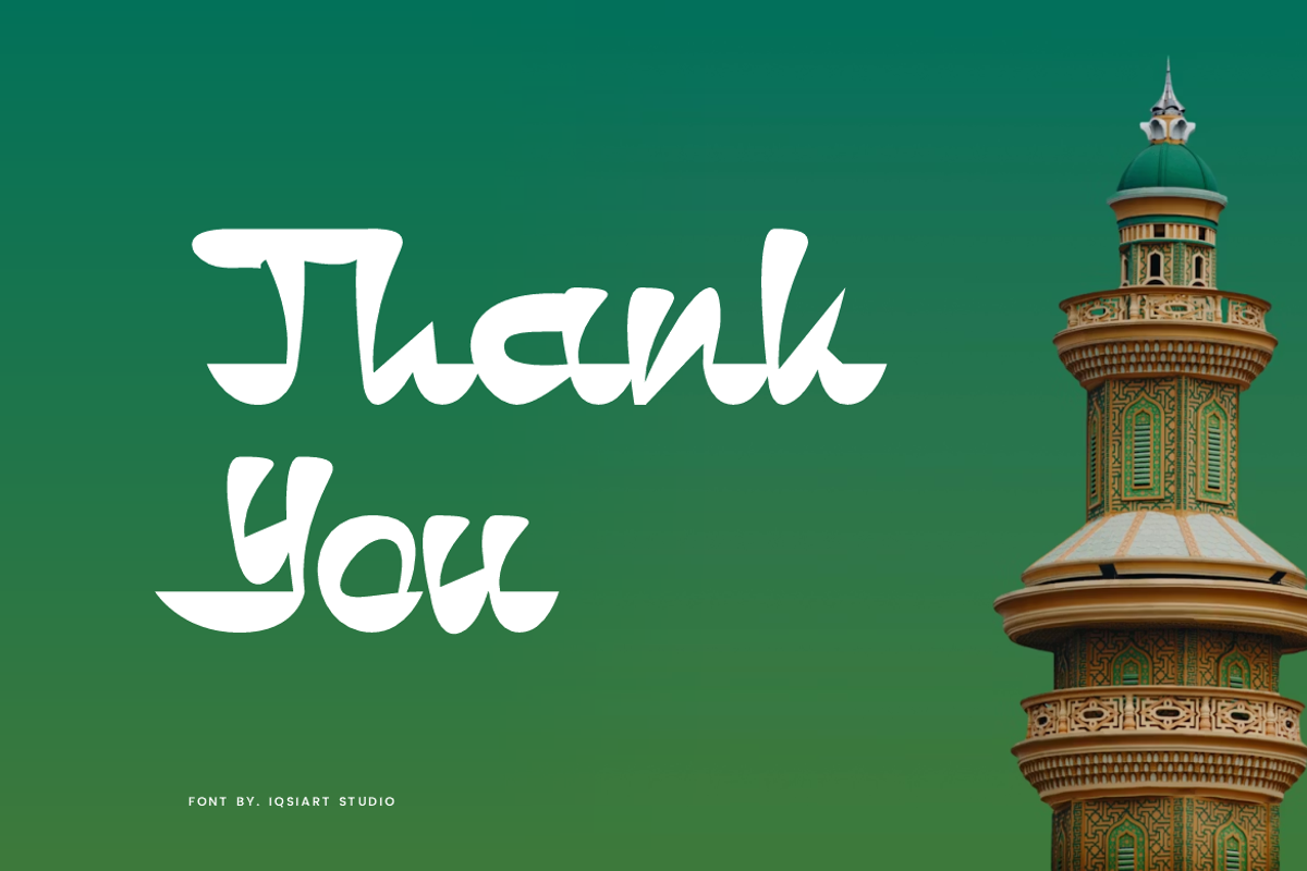 Islamin - Ramadan Font, a Handwritten Font by Iqsiart Studio (Photo 7 of 7)