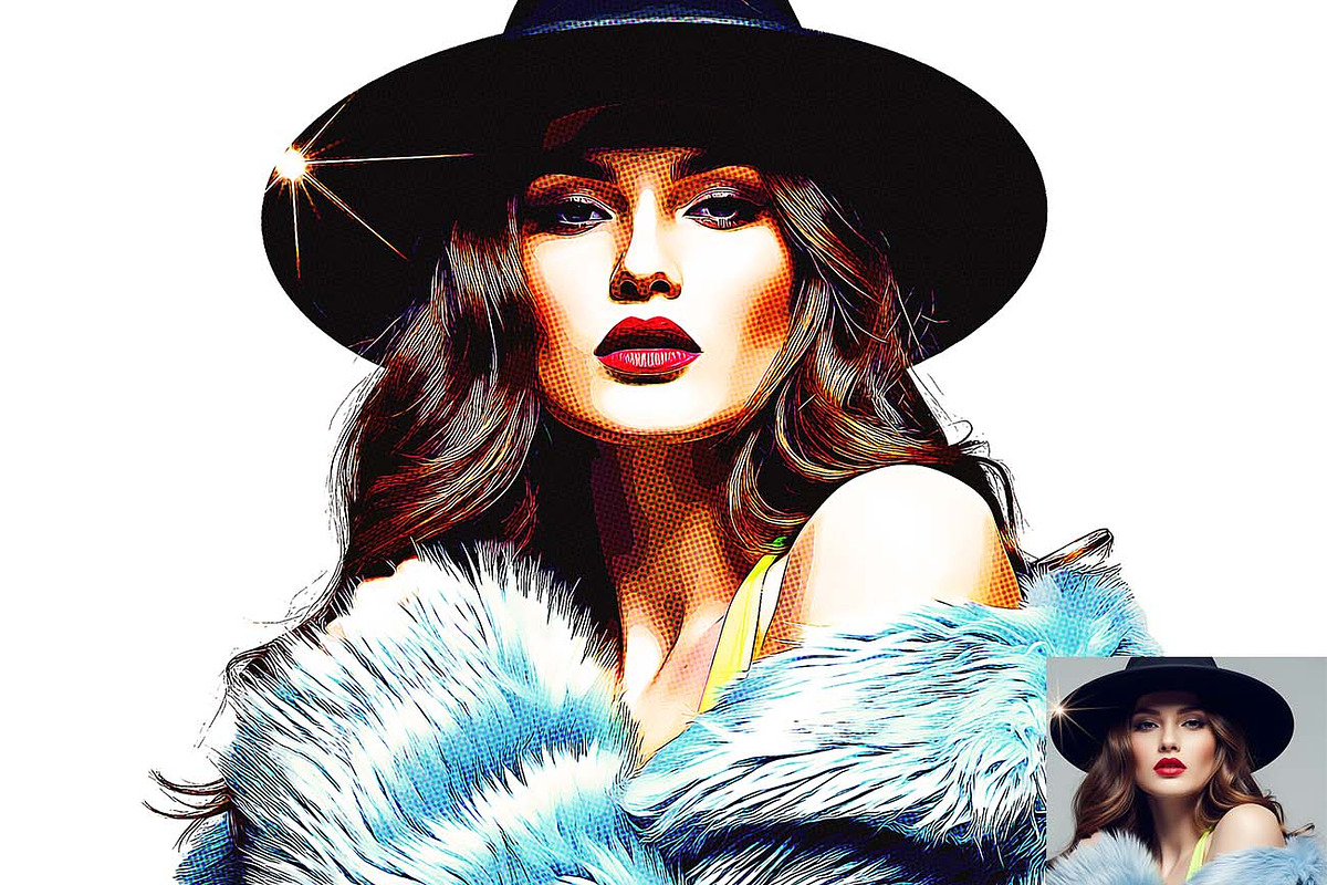 Clean Vector Cartoon FX Photoshop, an Action Add-On by Studio Retouch (Photo 11 of 12)