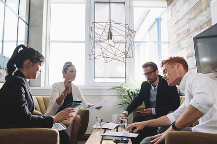 Creative people having meeting, a Business Photo by Jacob Lund