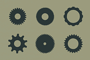 20 Gear Badge Shapes - By Hand, an Illustration by GhostlyPixels (Thumbnail 5 of 5)