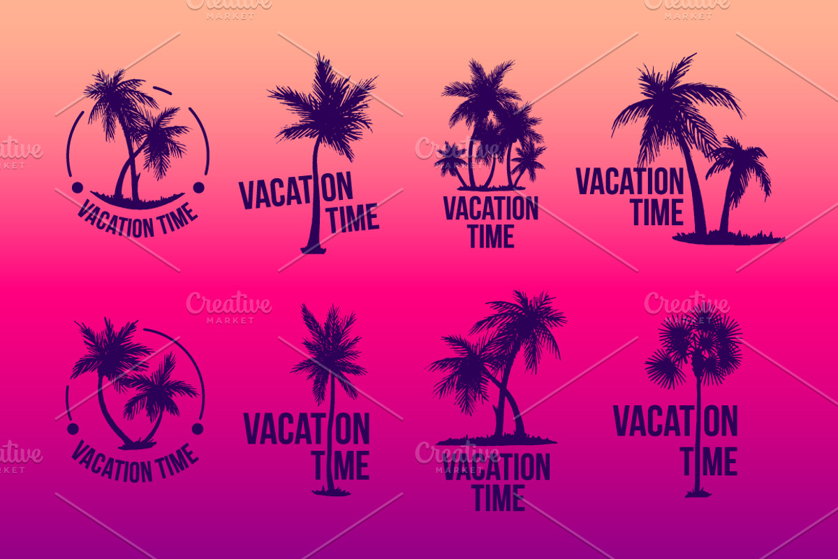 8 Tropical Palm logo illustration, an Object Illustration by Artha Design Studio (Photo 2 of 3)