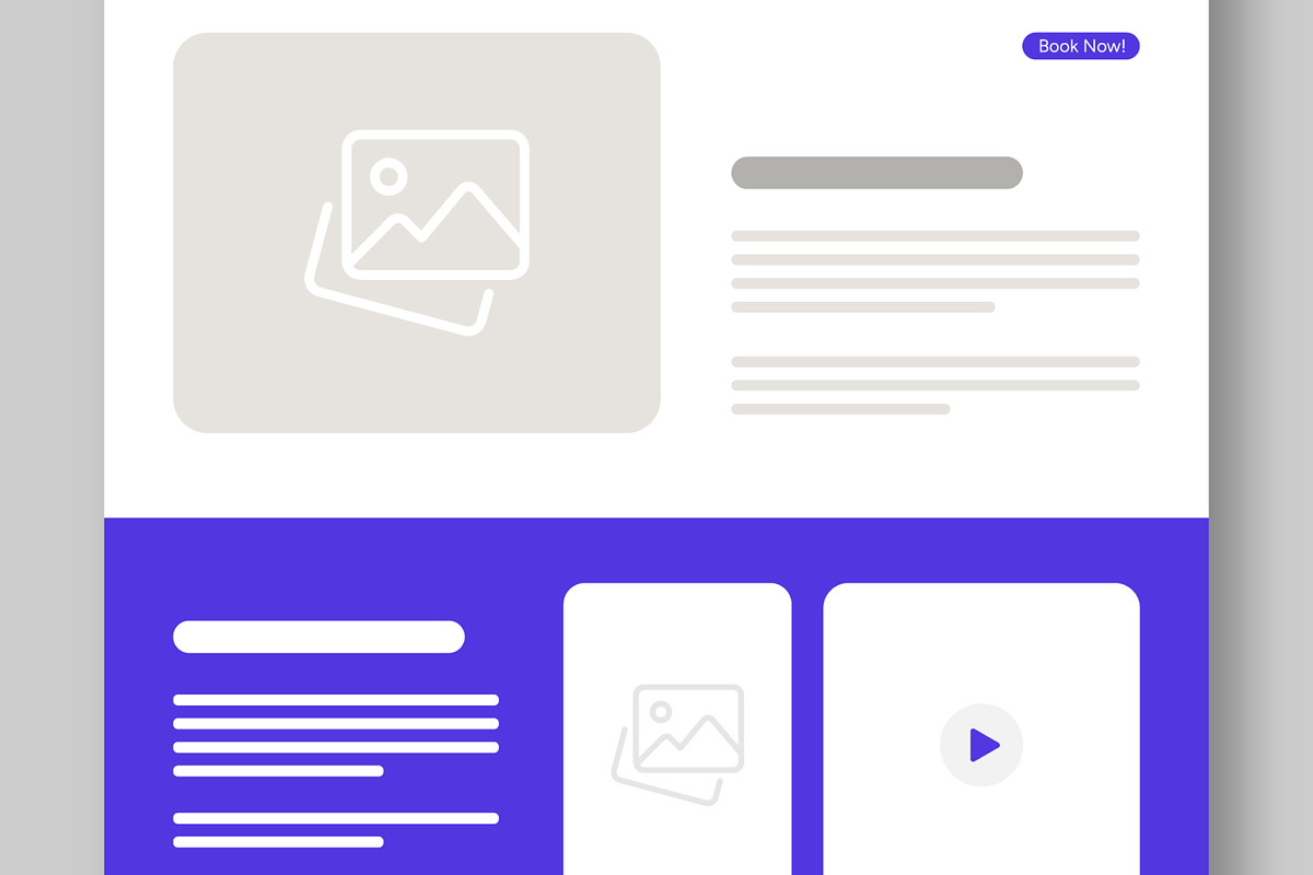 Landing Page Wireframe Template, a Landing Page Template by CreativeShaper (Photo 4 of 5)