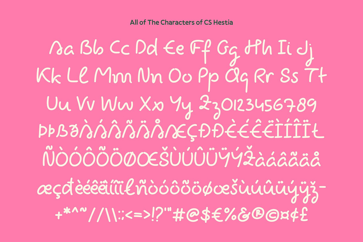 CS Hestia – Fun Handwritten Font, a Handwritten Font by Craft Supply Co. (Photo 8 of 8)