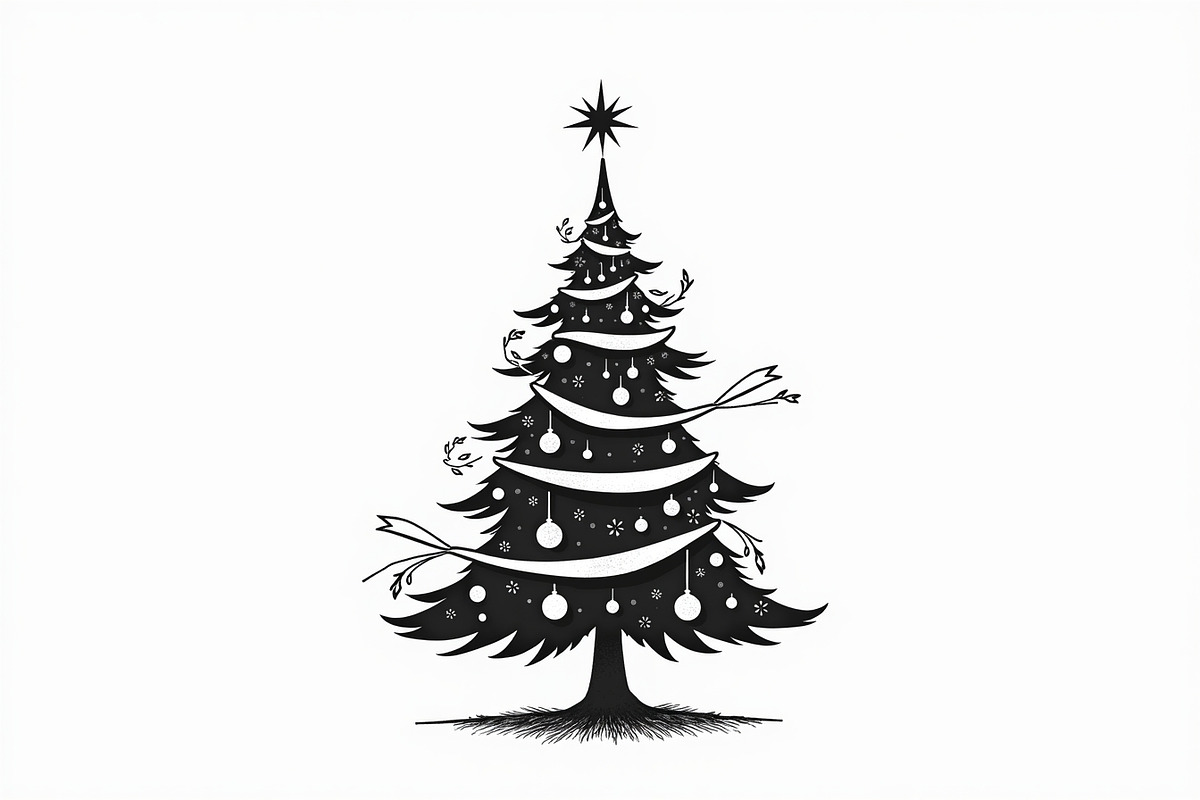 Holiday Window Christmas Tree Bundle, an Illustration by Amazin_art (Photo 21 of 21)