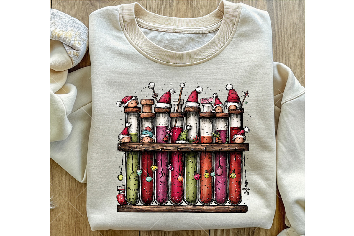 Whimsical Christmas Lab Clipart, an Illustration by OK Design (Photo 6 of 6)