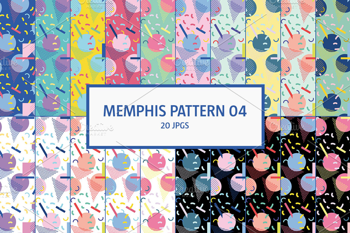 MEMPHIS STYLE, a Pattern Graphic by BÉZIER SQUAD (Photo 6 of 9)