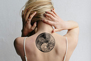 Phoenix Dragon YinYang Vector Logo, a Decorative Illustration by Suvham Roy (Thumbnail 3 of 6)