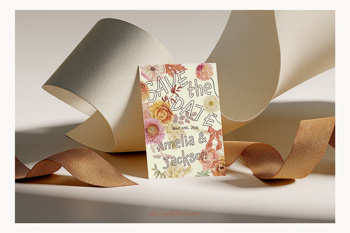 Autumn Garden floral watercolor fall, a Decorative Illustration by SunnyAfternoons (Photo 6 of 18)