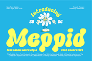 Meppid – Playful Retro Bubble Font, a Handwritten Font by MaikoHatta (Thumbnail 1 of 8)