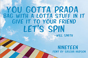 Nineteen Sans Serif Font, a Handwritten Font by Lori Goree (Thumbnail 5 of 5)