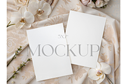 Luxury Floral Invitation Mockup, a Mockup by MockupWizard (Thumbnail 1 of 3)