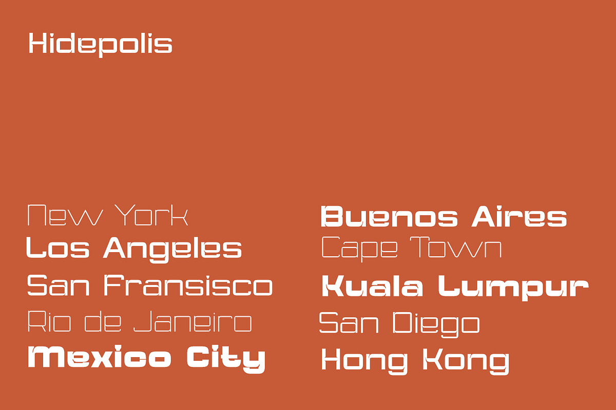 Hidepolis, a Sans Serif Font by Nathatype (Photo 9 of 10)