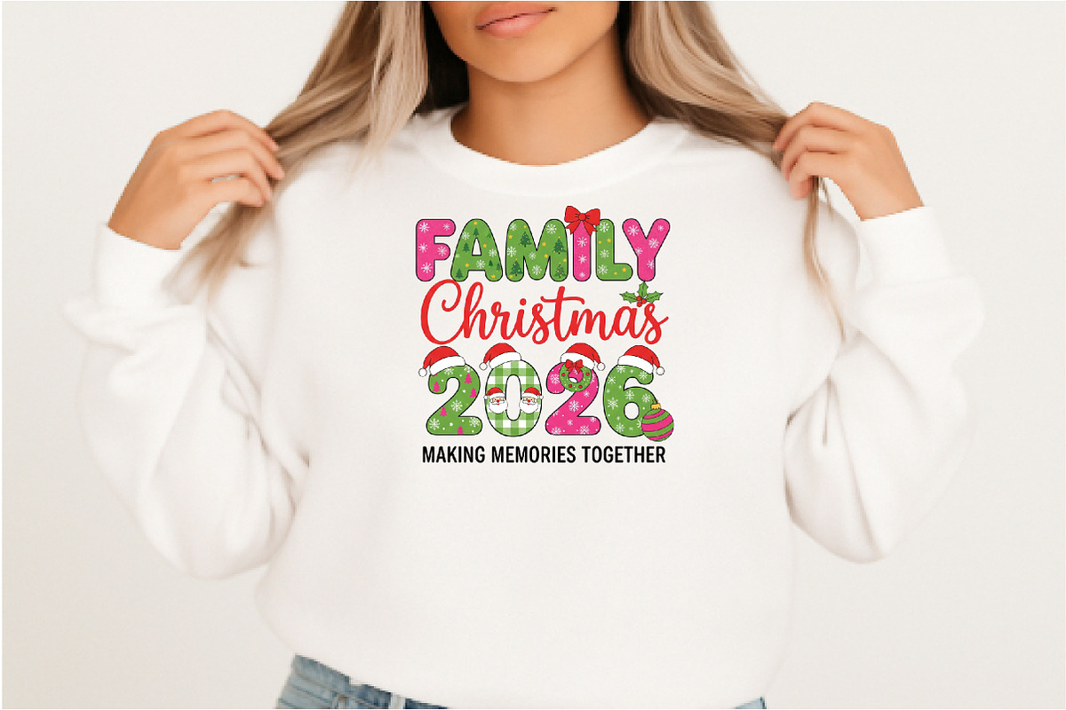 Christmas Family 2026 PNG, an Illustration by DreamArtGraphic (Photo 3 of 5)