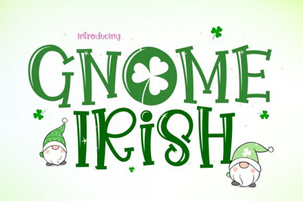 Gnome Irish Font, a Symbol Font by Personalized1926