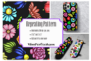 Flower Power - Repeat Pattern, a Pattern Graphic by MissPerfectKaos (Thumbnail 1 of 4)