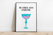Bar drinks and bottles, a Food Illustration by lexminci (Thumbnail 5 of 17)