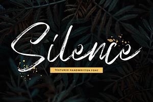 Silence - Textured Font