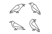 Raven Logo, a Graphic by NataliiaVolyk (Thumbnail 4 of 6)