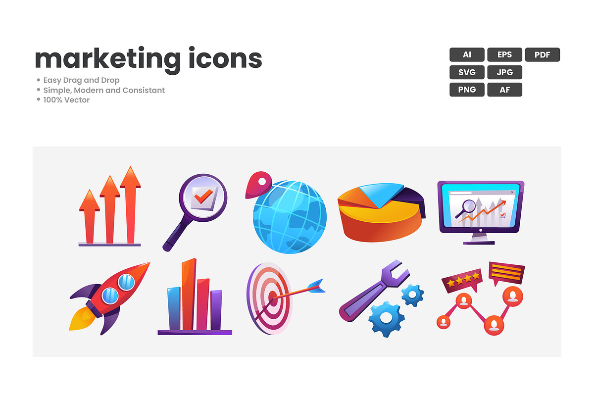Marketing Icon Pack, a Duotone Icon by erifqizeicon (Photo 3 of 3)