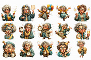 New year Funny Old Lady Sublimation, an Icon by Libby Wishes (Thumbnail 2 of 7)