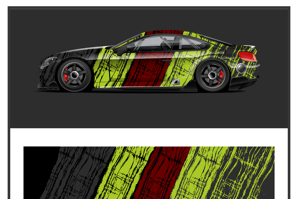 Sleek Racing Car Graphic, a Transportation Illustration by CarWrap design (Photo 1 of 4)