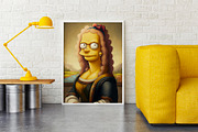 Mona Lisa as Simpson, a Person Illustration by Nomad (Thumbnail 2 of 3)