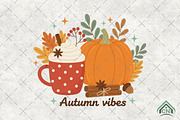 Autumn Vibes PNG, an Illustration by Craft Nest (Thumbnail 1 of 6)