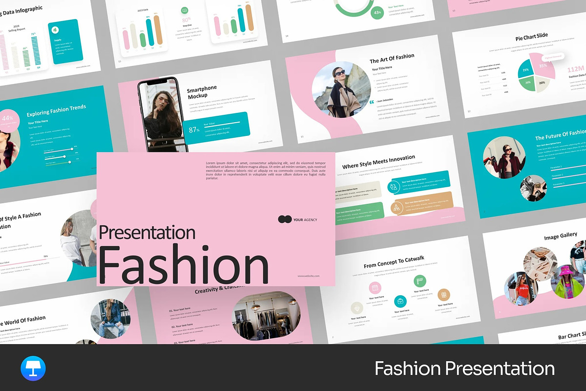 Fashion Product Keynote Templates, a Presentation Template by Fit-tee (Photo 1 of 2)