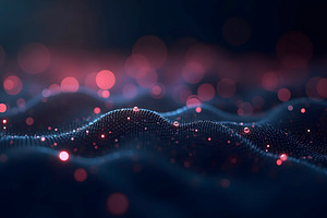 Dynamic Glowing Connection Mesh in M, a Photo by LOGOCREATIVE