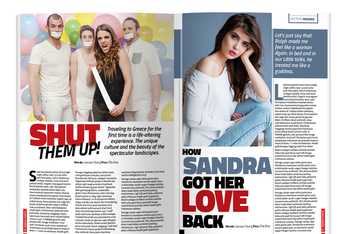 Indesign Magazine Template, a Magazine Template by Red Cactus Creative (Photo 21 of 23)