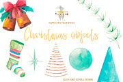 Christmas cheese. Watercolor set, an Animal Illustration by SaharaArt (Thumbnail 3 of 5)