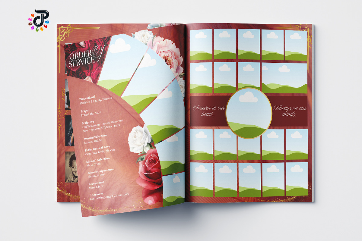 Elegant Canva Obituary Template, a Brochure Template by Protech Design ENT (Photo 7 of 9)