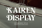 Kalren Display, a Serif Font by Zaloma Studio (Thumbnail 1 of 13)